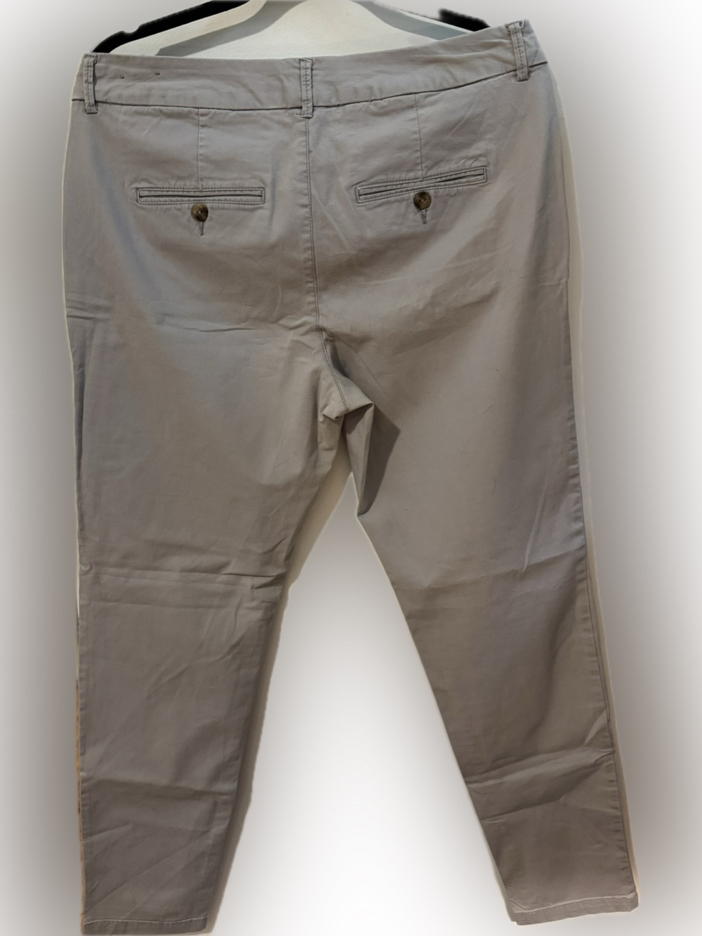 Men's Classic Chino Pants in Light Gray